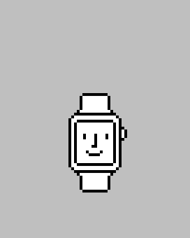 Apple Watch 32mmモデルロック画面用壁紙、Happy Watch