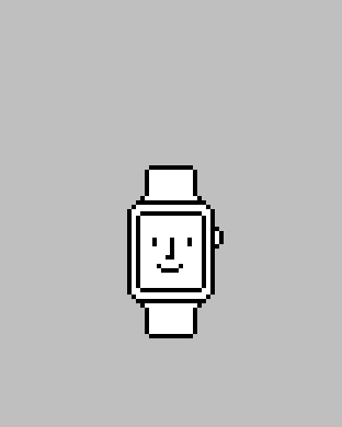 Apple Watch 42mmモデルロック画面用壁紙、Happy Watch
