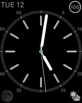 そら案内5、Apple Watch Complication表示（Circular Small）